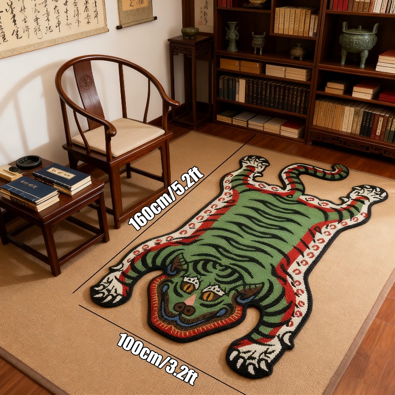 VIKAMA Tiger Pattern Rug Non-s - Coffee Equipment At Home review and price