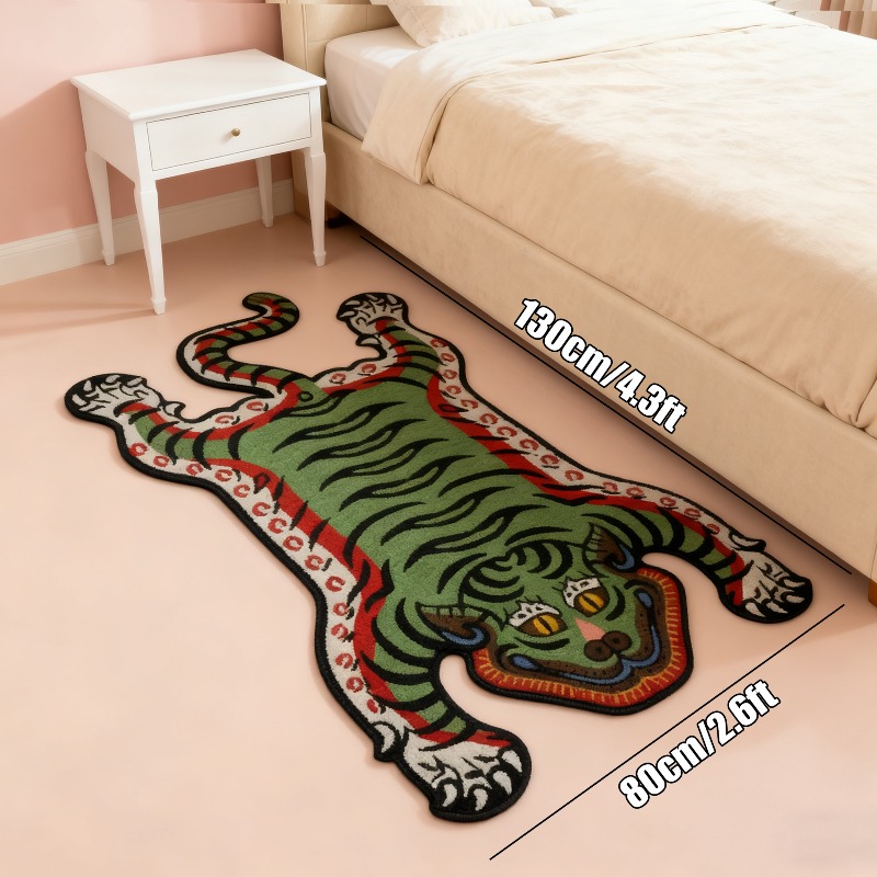 VIKAMA Tiger Pattern Rug Non-s - Coffee Equipment At Home review and price