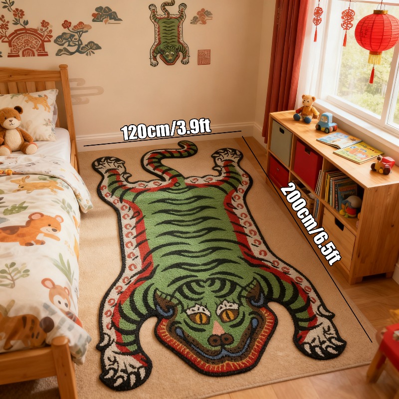 VIKAMA Tiger Pattern Rug Non-s - Coffee Equipment At Home review and price