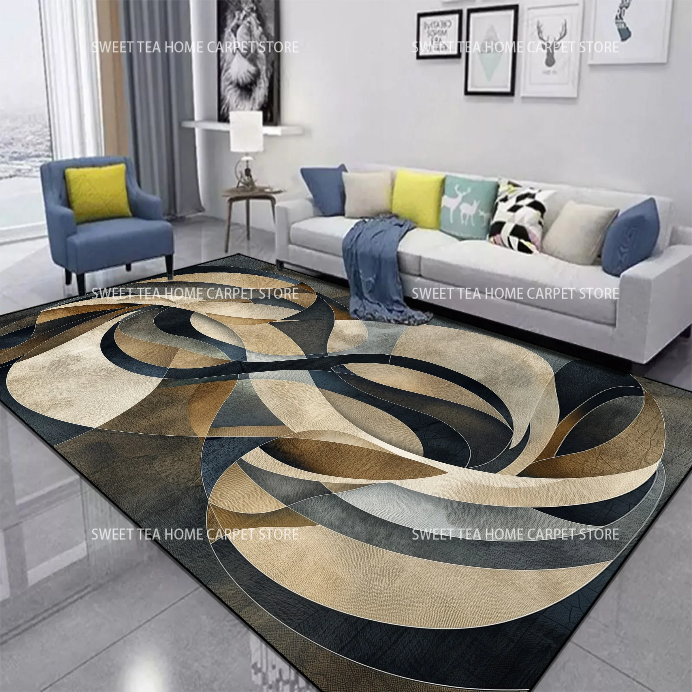 Red Black Swirl Rug Abstract C - Coffee Equipment At Home review and price