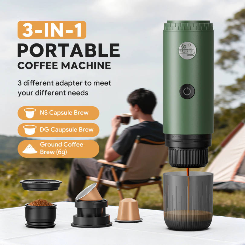 Portable Espresso Machine 3-in - Coffee Equipment For Camping review and price