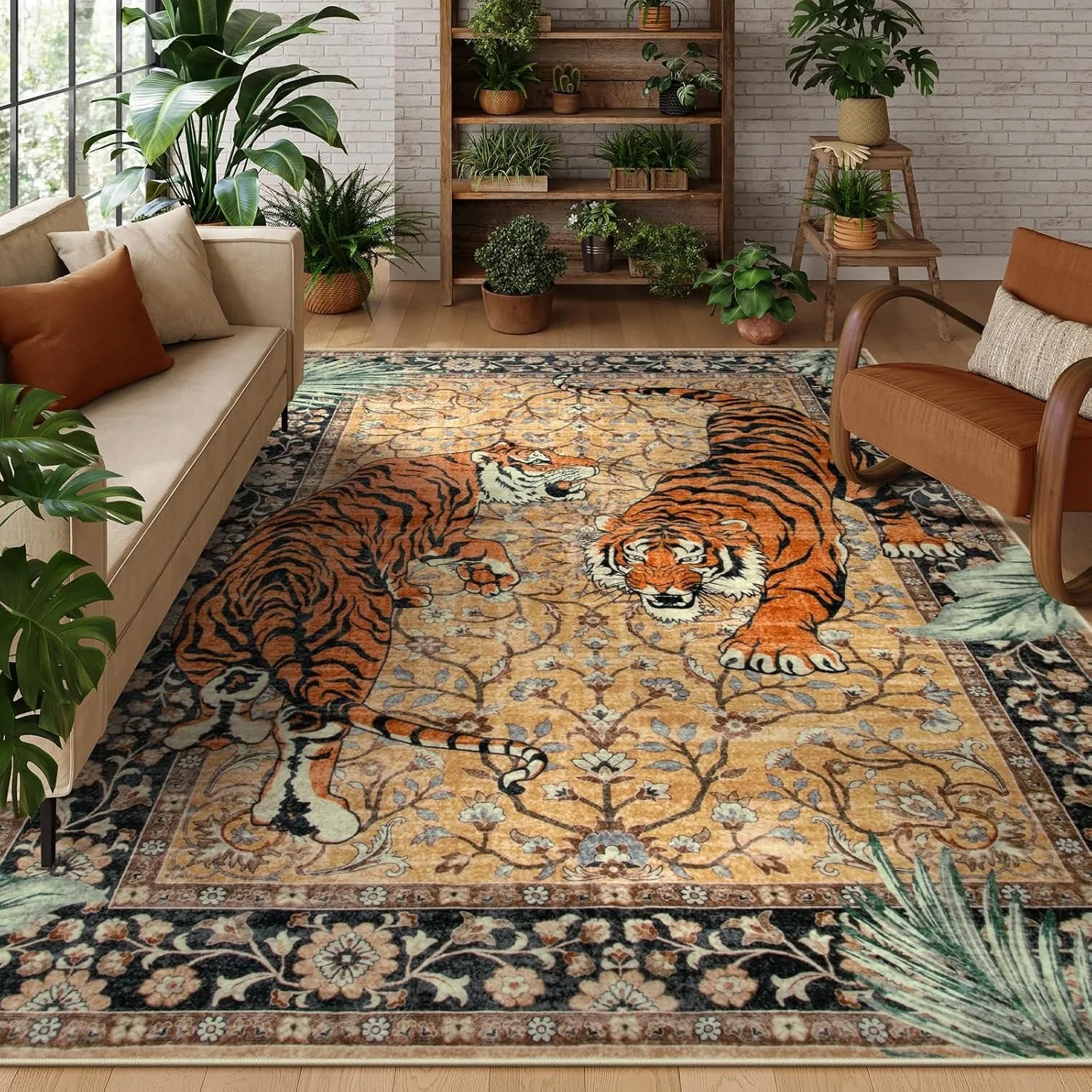 Jungle Tiger Rug for Living Ro - Coffee Equipment At Home review and price